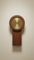 Mahogany statement wall clock