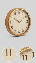 Warm Linen Classic Numeral Clock