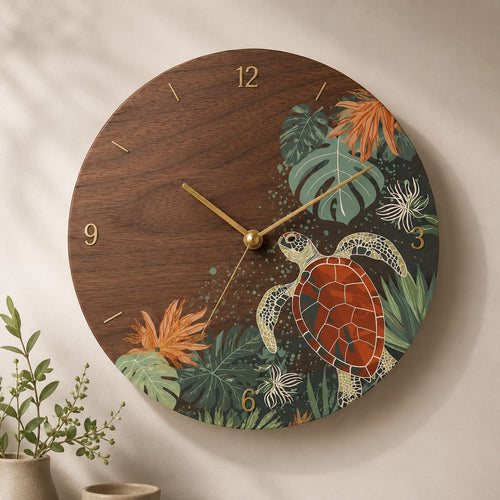 Desert Caravan Wooden Wall Clock