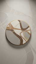 Stone Grey Modern Abstract Clock